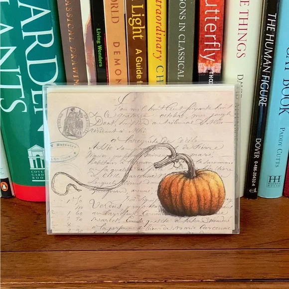 Boxed Set of 6 Pumpkin Notecards Cards - Picture 2 of 4